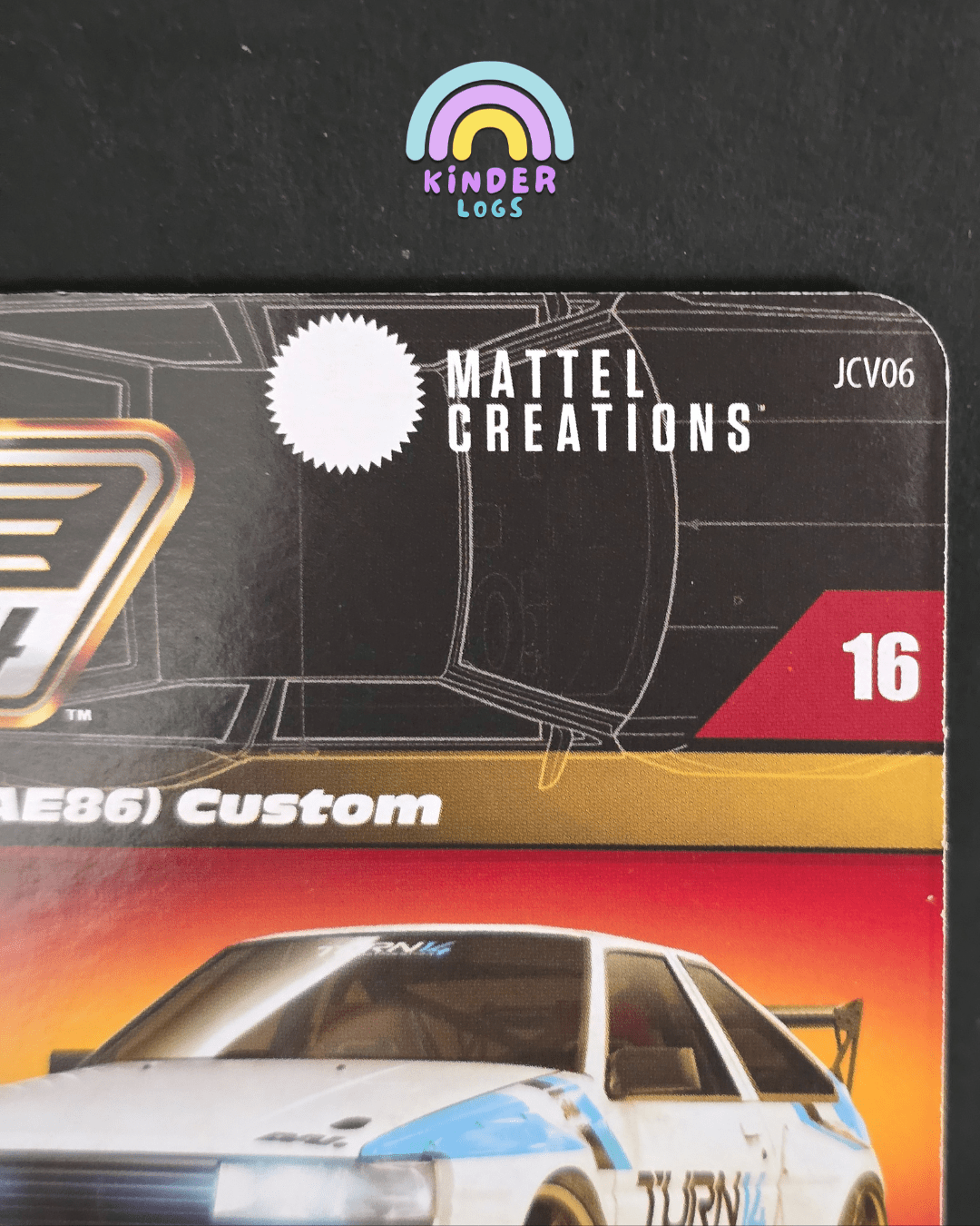 Elite64 Hot Wheels Toyota Corolla Levin AE86 Custom (Imported) - Kinder Logs