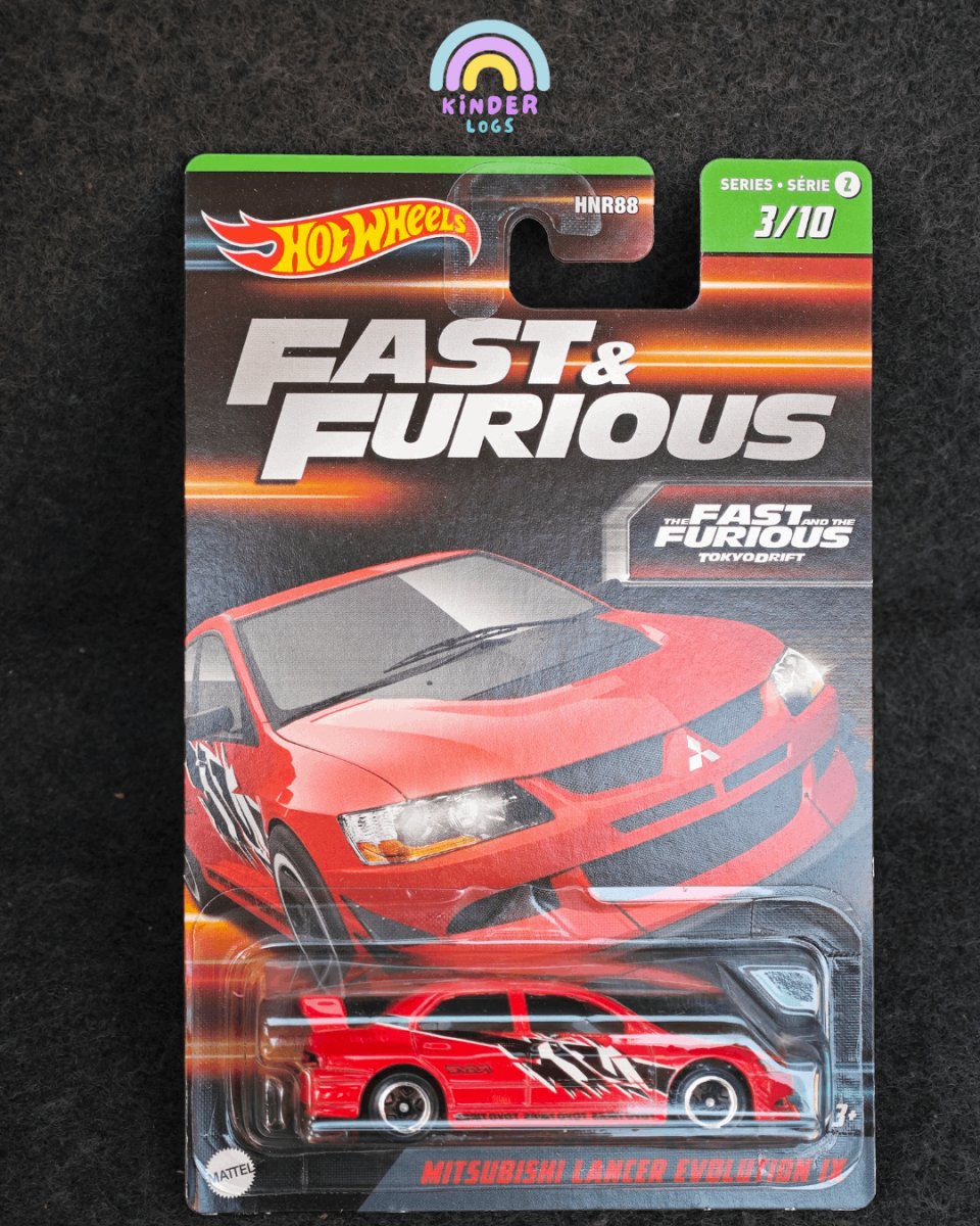 Fast And Furious Hot Wheels Mitsubishi Lancer Evolution 9 - Kinder Logs