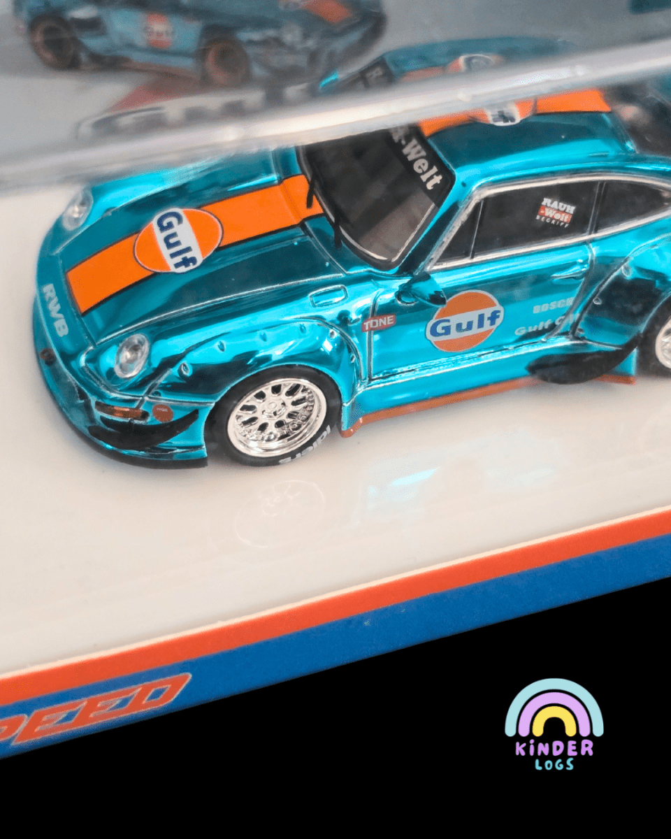 Fast & Speed Porsche RWB 993 Gulf Edition - Kinder Logs