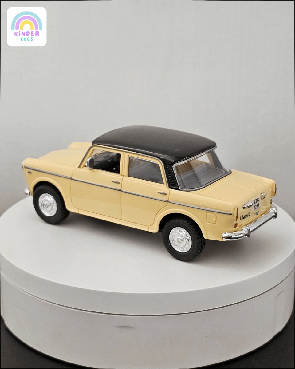 Fiat Premier Padmini Classic Car With Openable Doors (Cream) - Kinder Logs