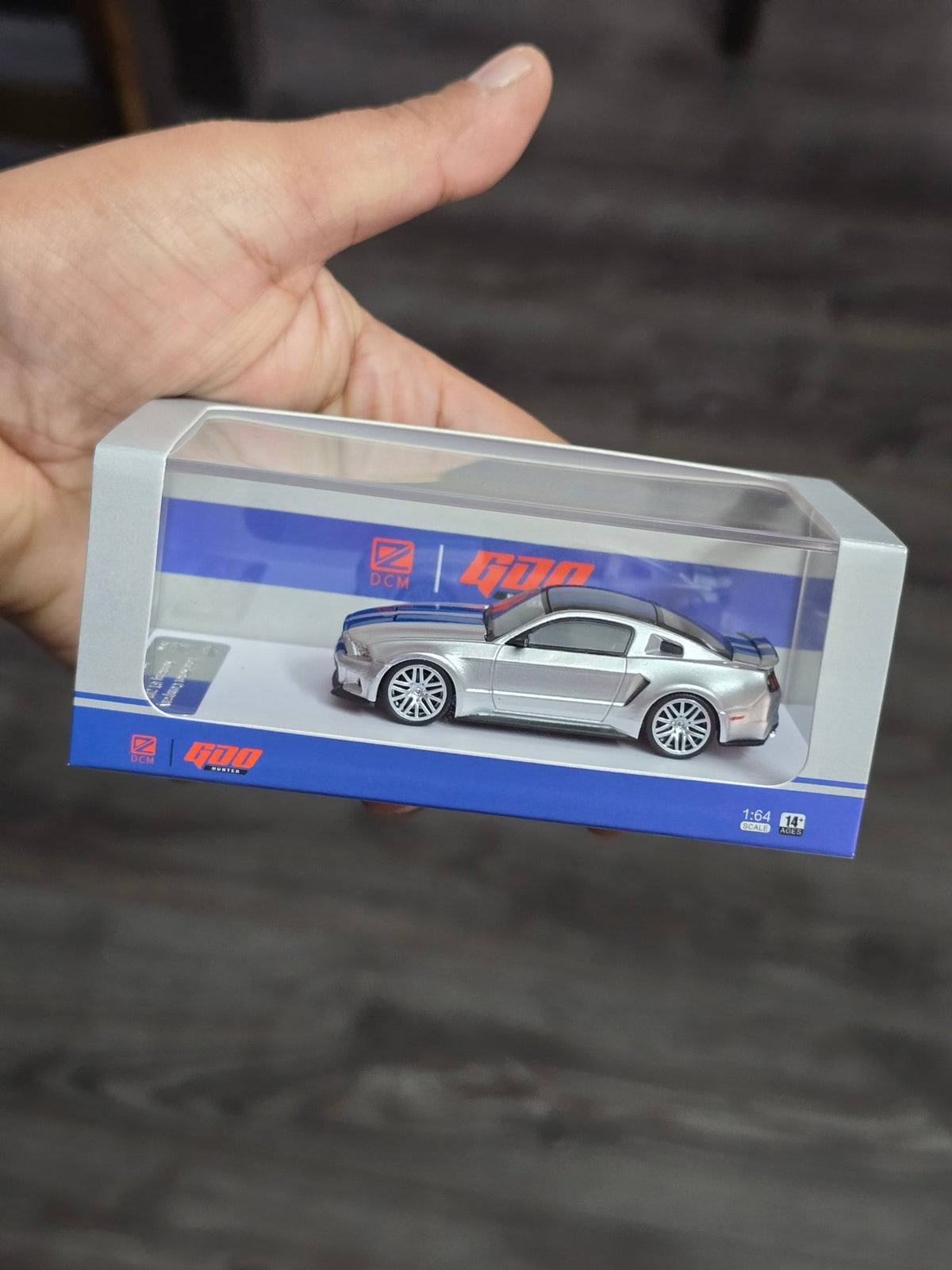 GDO Hunter x DCM 2014 Ford Mustang GT (Need For Speed Silver) - Kinder Logs