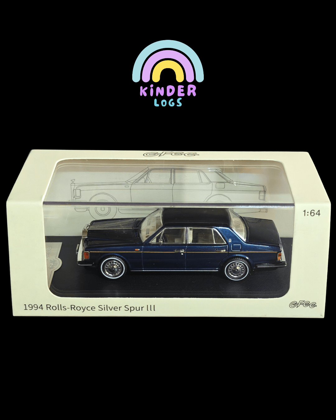 GFCC 1994 Rolls-Royce Silver Spur III - Blue (Open Box) - Kinder Logs