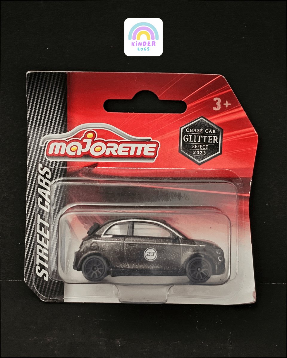 Glitter Effect Majorette Fiat 500 - Chase Car - Kinder Logs