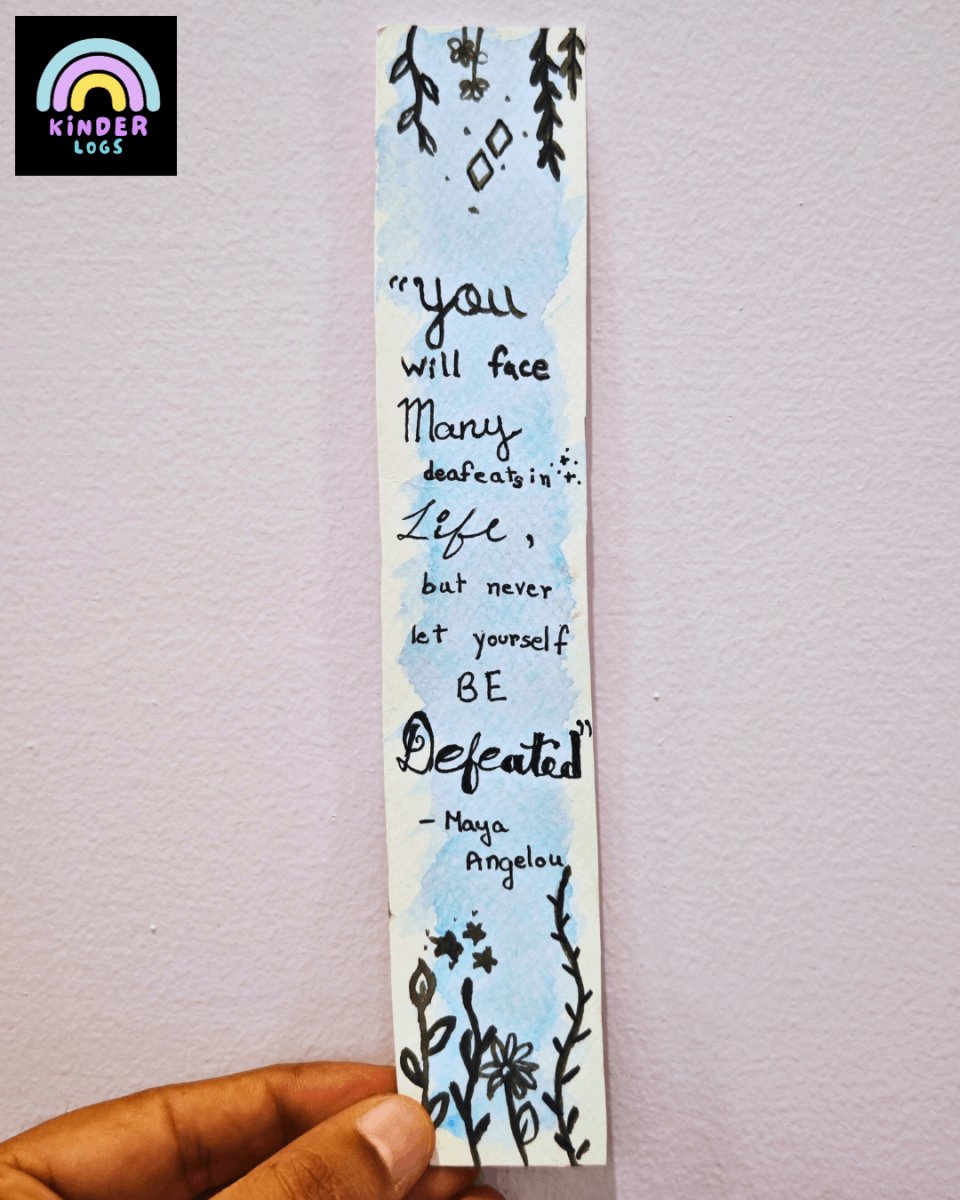 Hand - Painted Bookmark | Beautiful Ocean Design - Kinder Logs