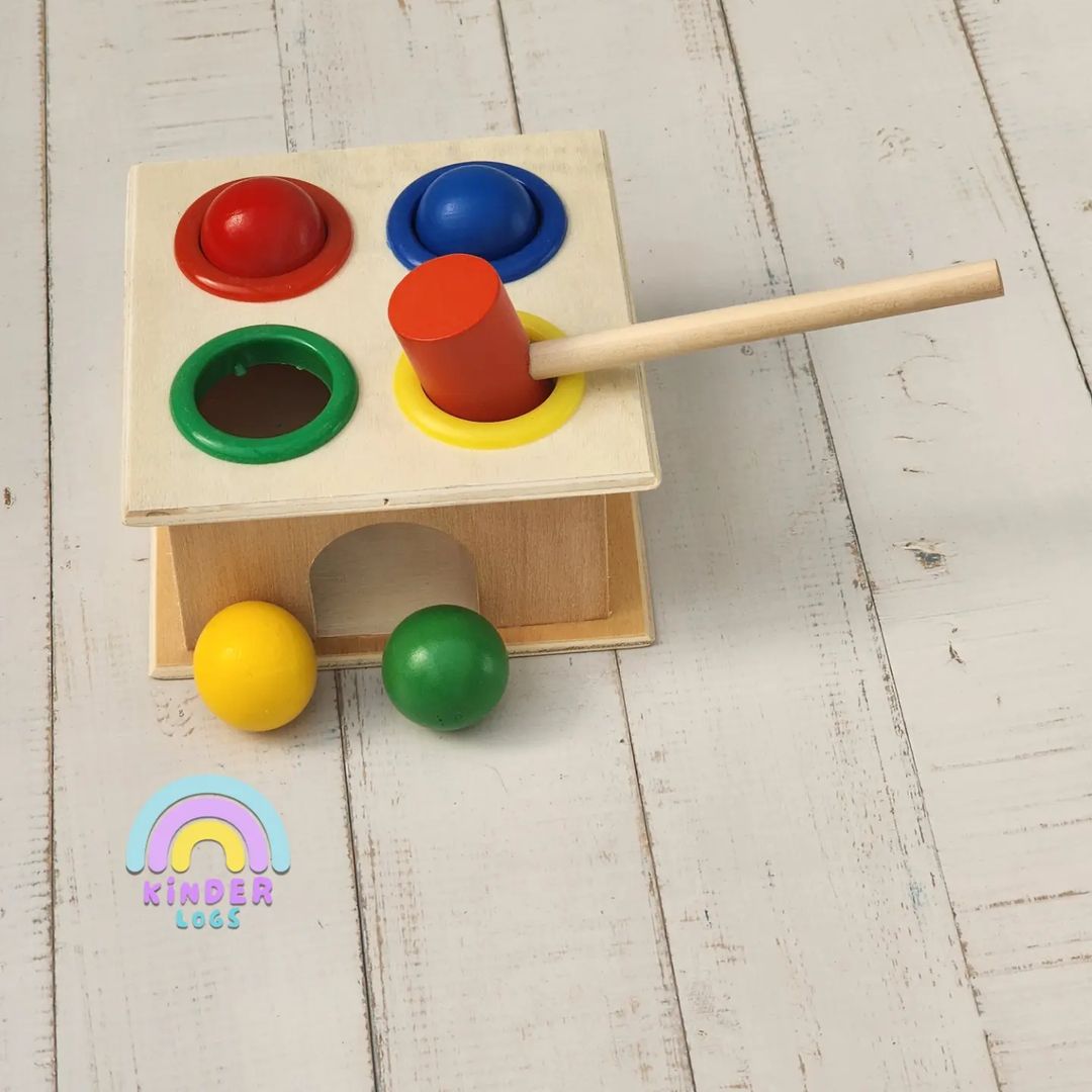 Hit The Ball Wooden Game - Kinder Logs