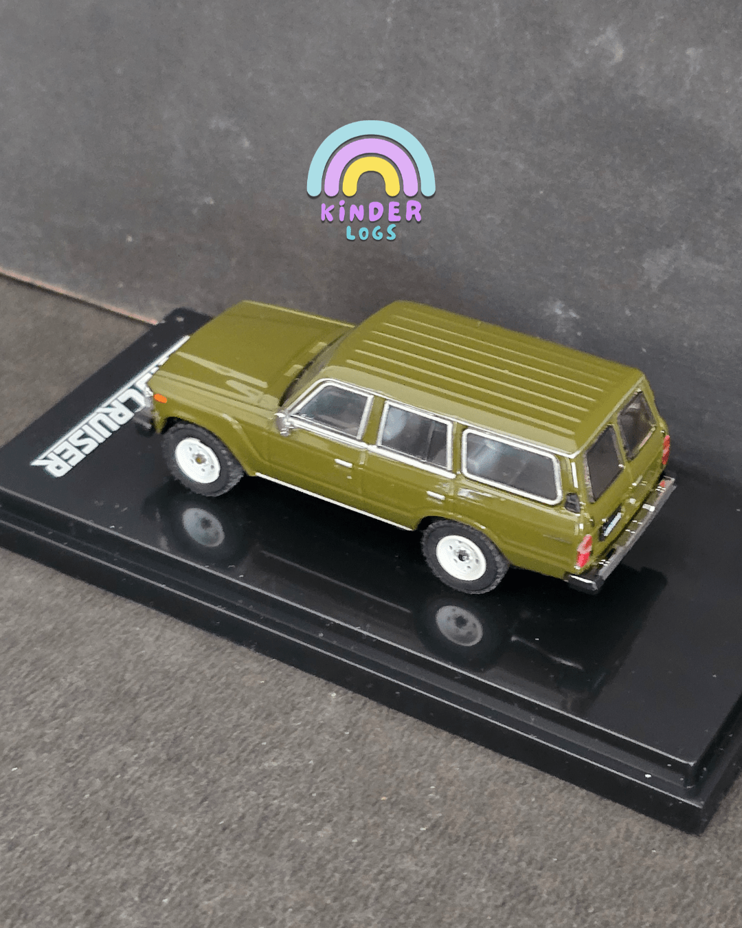 Hobby Japan 1988 Toyota Land Cruiser 60 GX - Olive Green - Kinder Logs