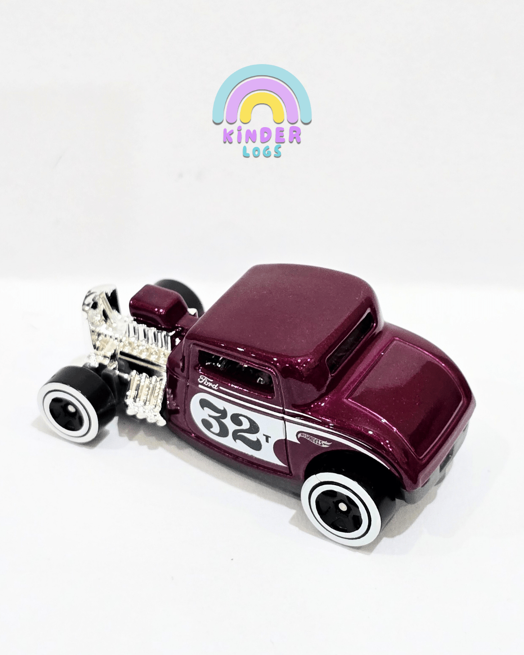 Hot Wheels 1932 Ford - Old Wine (Uncarded) - Kinder Logs