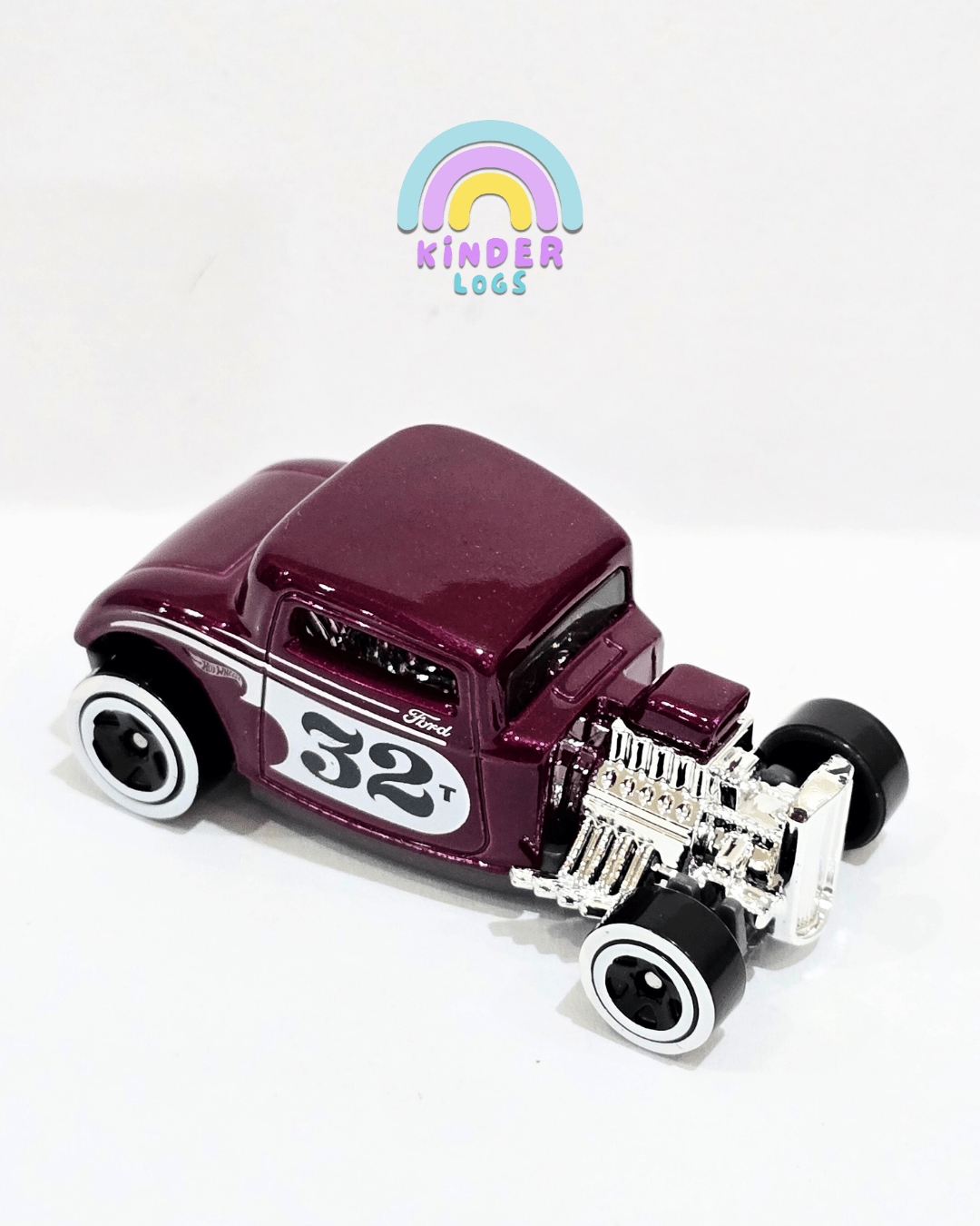 Hot Wheels 1932 Ford - Old Wine (Uncarded) - Kinder Logs