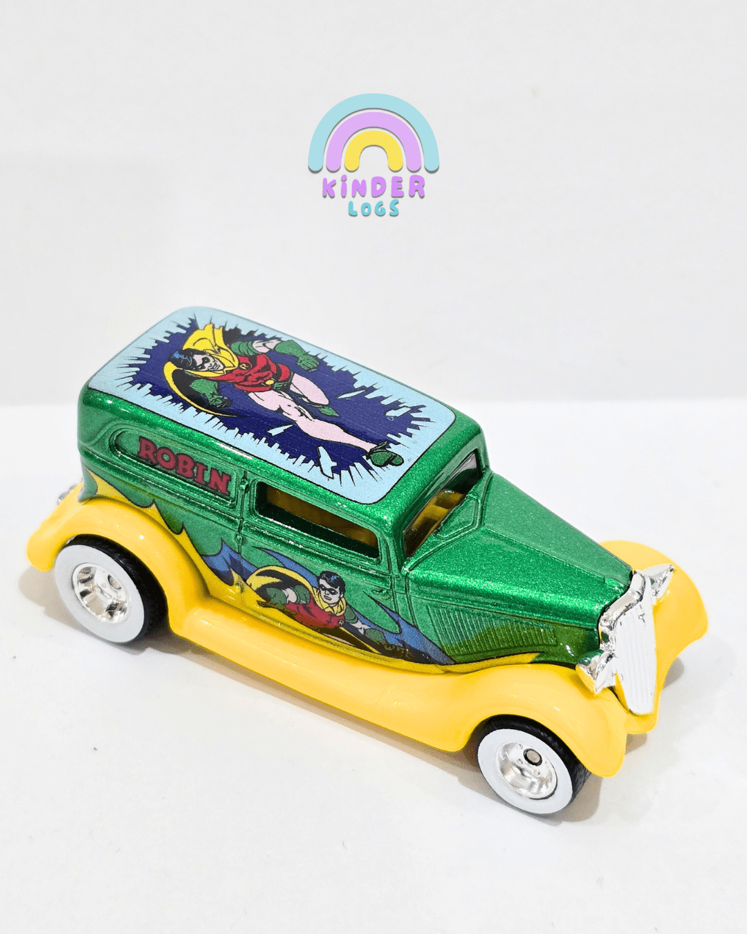 Hot Wheels 1934 Ford Sedan Robin Edition - Rare (Uncarded) - Kinder Logs