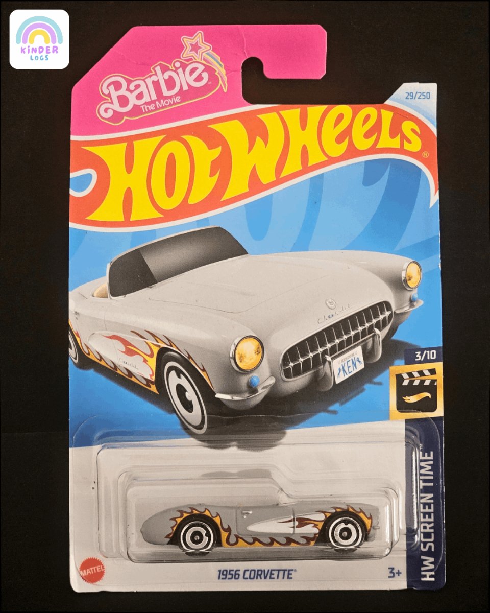 Hot Wheels 1956 Chevrolet Corvette - New Barbie Car (Imported) - Kinder Logs