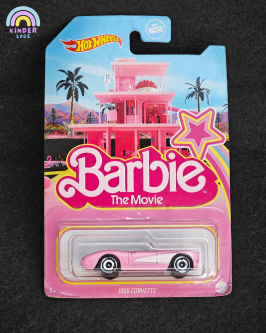 Hot Wheels 1956 Chevrolet Corvette - Pink Barbie Car - Kinder Logs