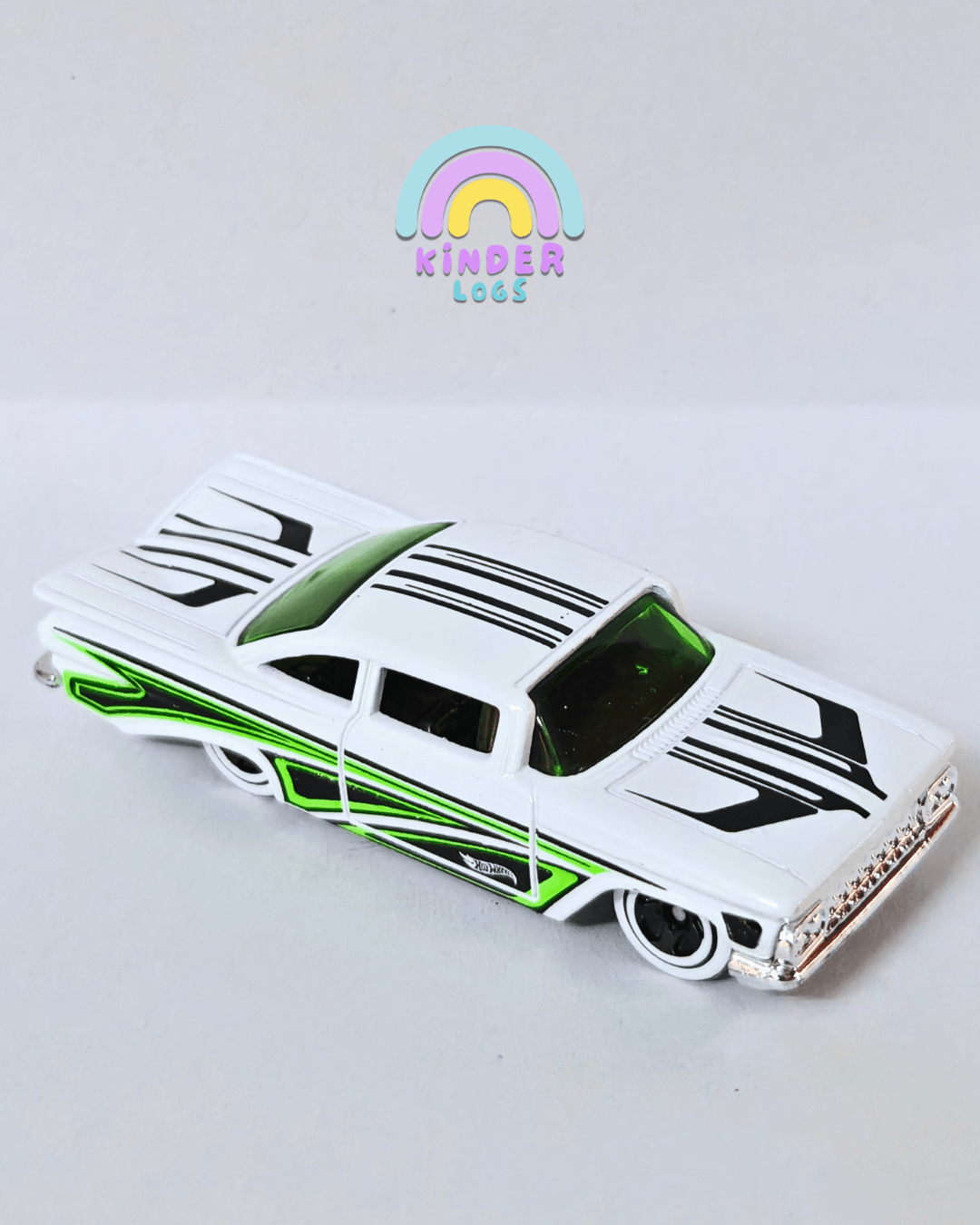 Hot Wheels 1959 Chevy Impala - White (Uncarded - New) - Kinder Logs