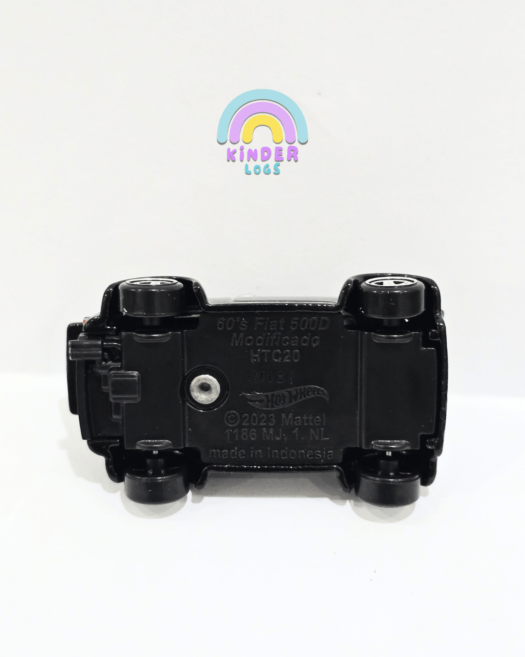 Hot Wheels 1960s Fiat 500 D Modificado - Black (Uncarded) - Kinder Logs