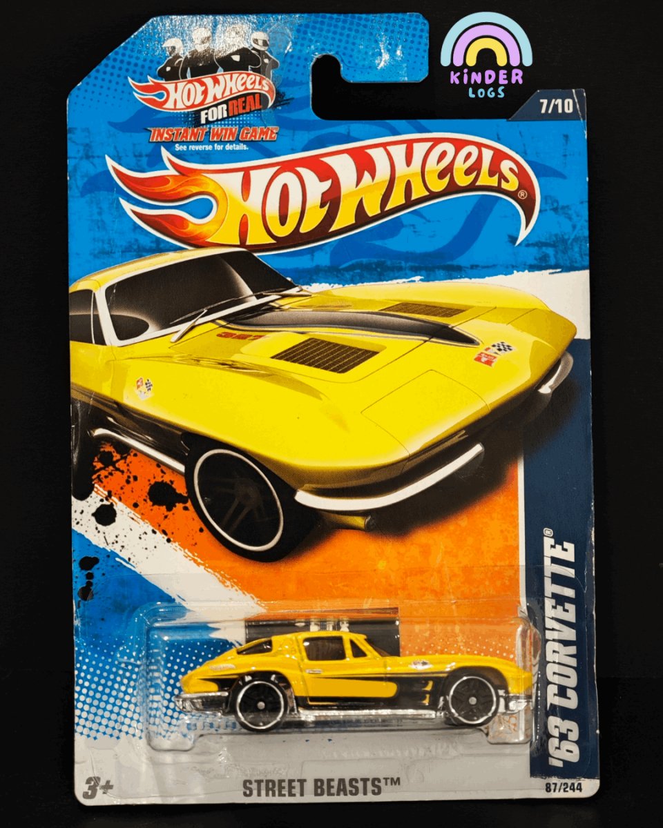 Hot Wheels 1963 Chevrolet Corvette | Street Beasts - Kinder Logs