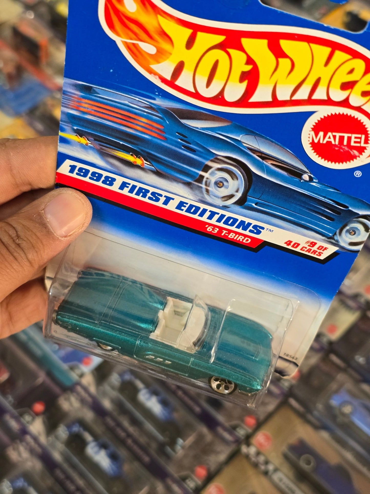 Hot Wheels 1963 Ford Thunderbird - 1998 First Editions - Kinder Logs