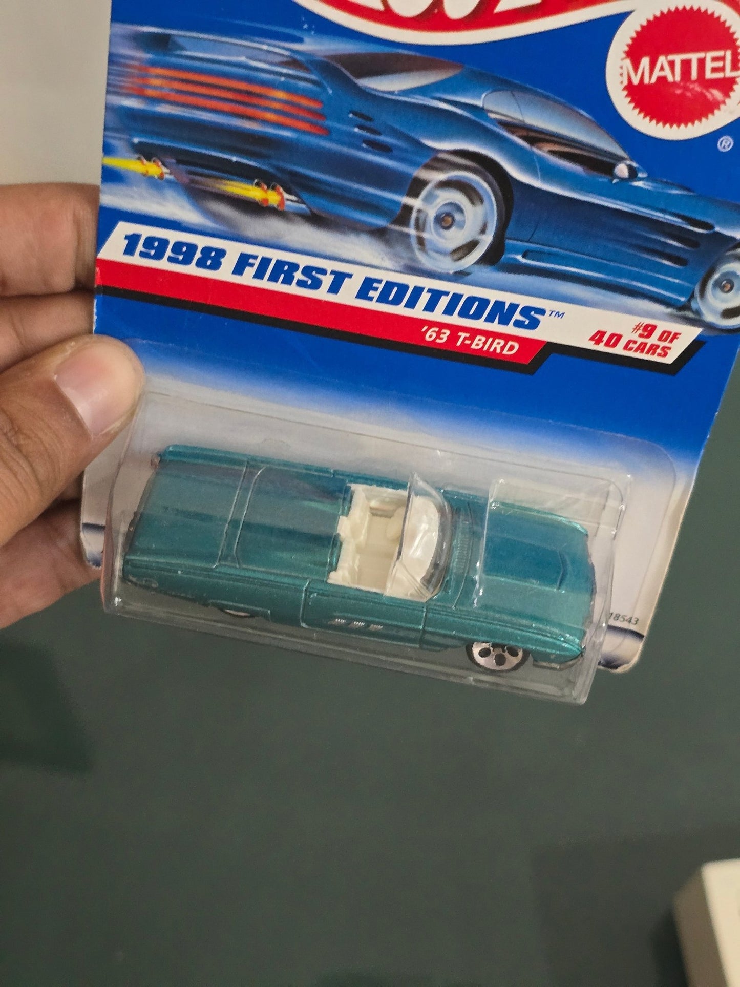 Hot Wheels 1963 Ford Thunderbird - 1998 First Editions - Kinder Logs