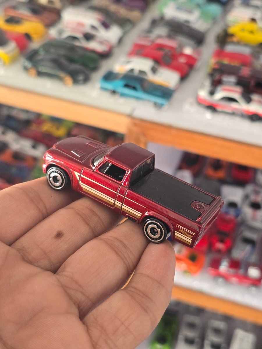 Hot Wheels 1963 Studebaker Champ - Red (Uncarded) - Kinder Logs