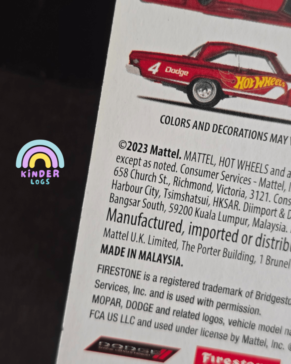 Hot Wheels 1965 Dodge Coronet - 2024 Collector Edition - Kinder Logs