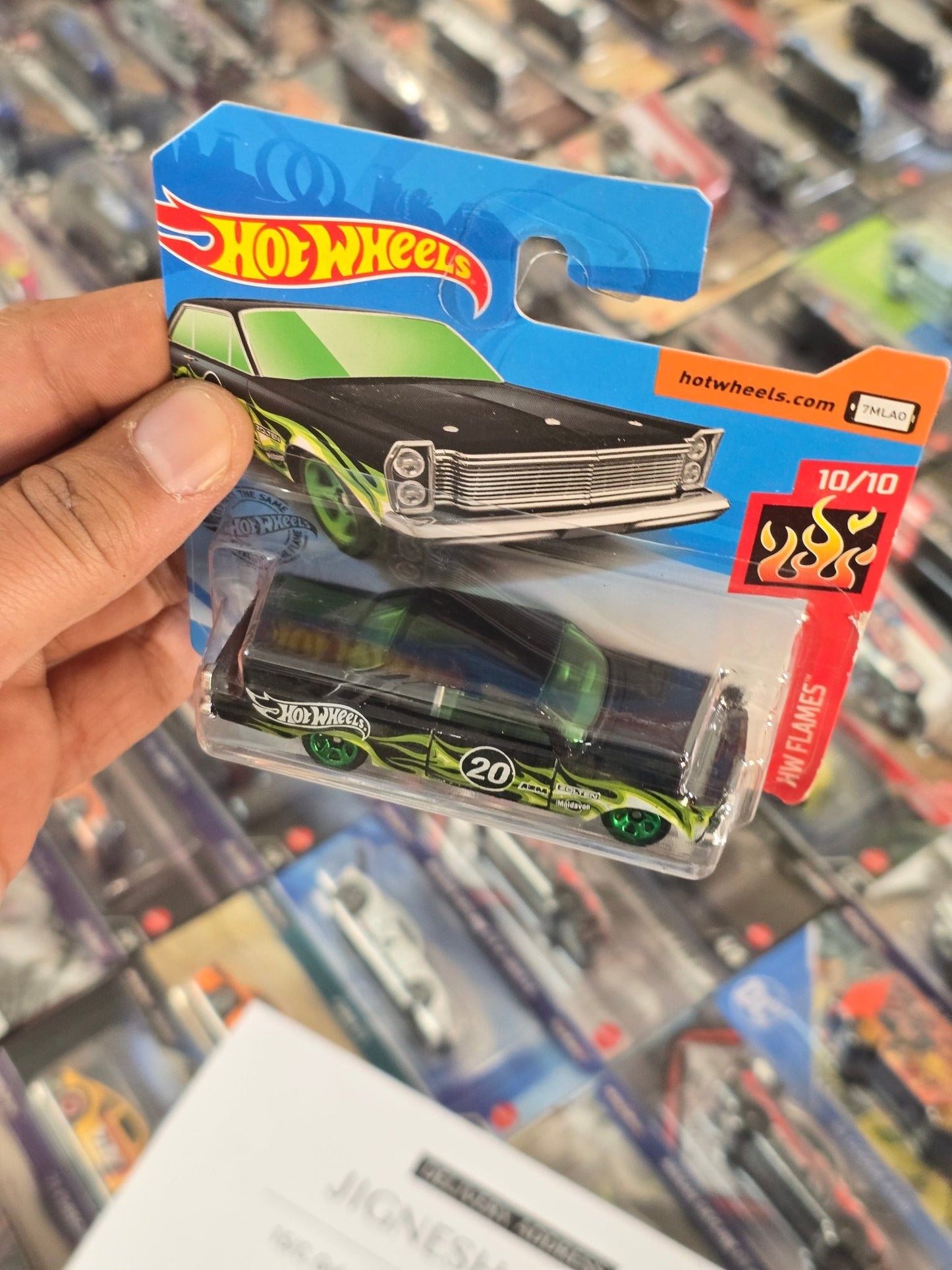 Hot Wheels 1965 Ford Galaxie - Short Card (Imported) - Kinder Logs