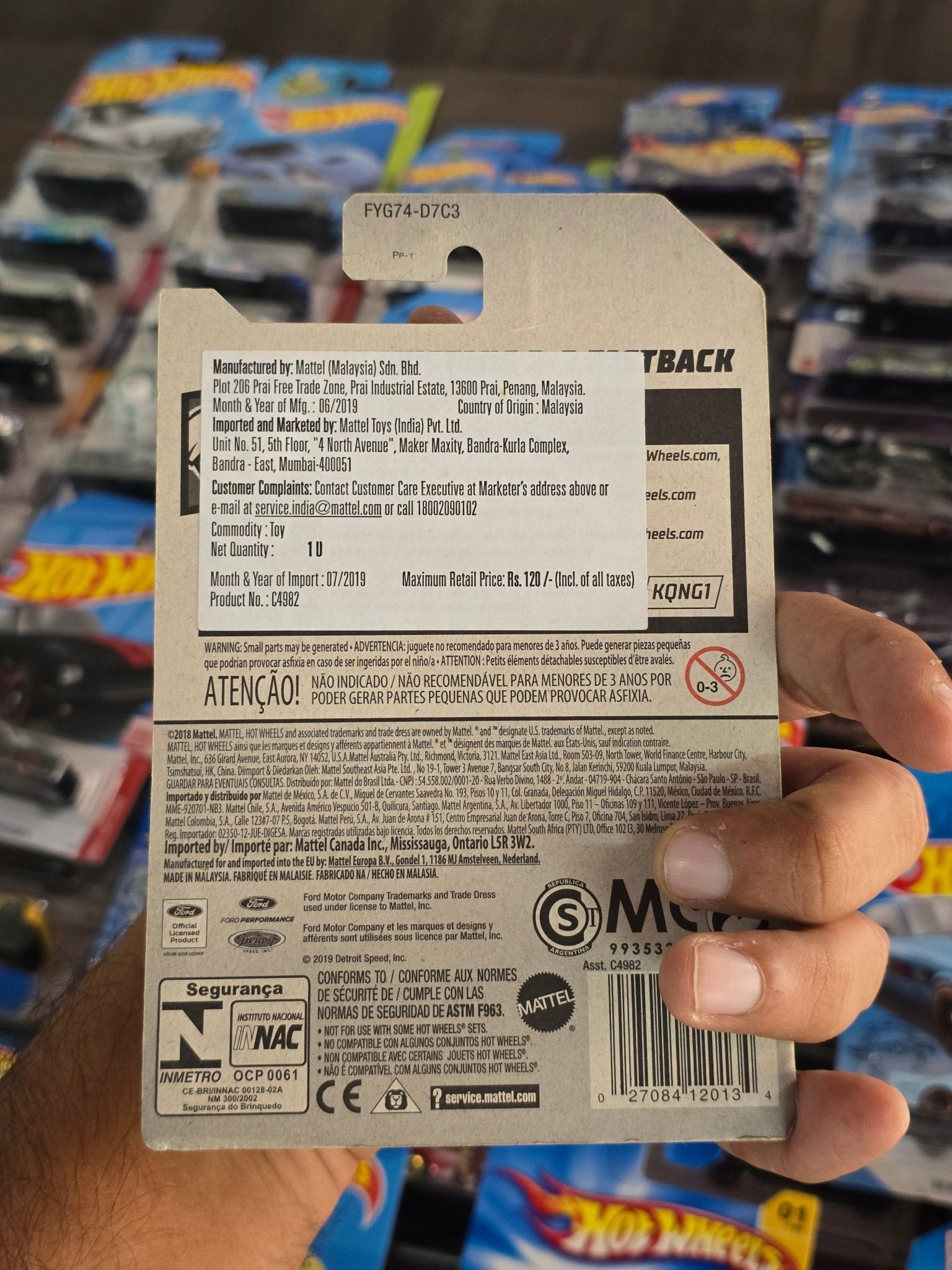 Hot Wheels 1965 Ford Mustang 2+2 Fastback - Kinder Logs