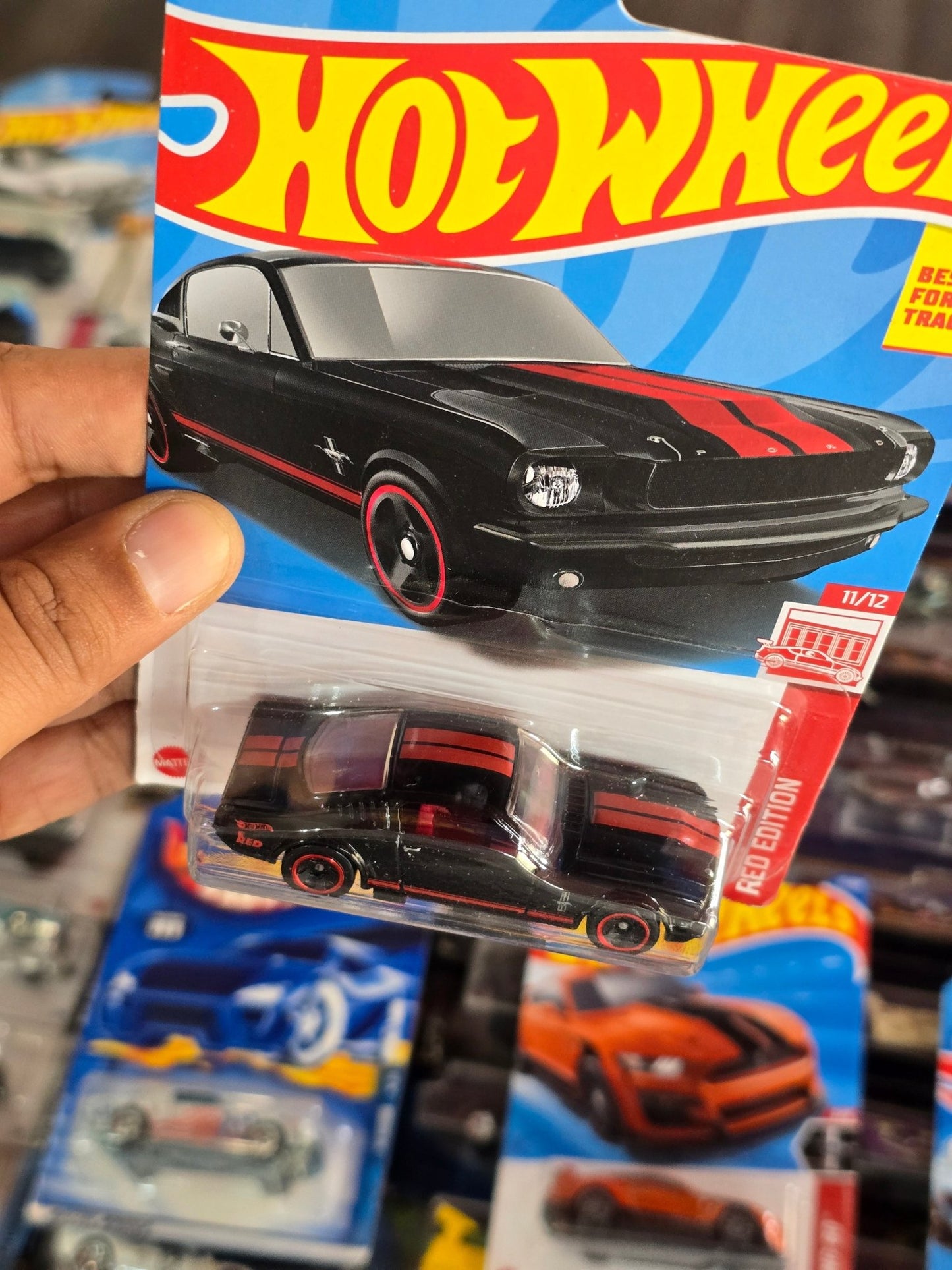 Hot Wheels 1965 Ford Mustang 2+2 Fastback RED Edition (Imported) - Kinder Logs