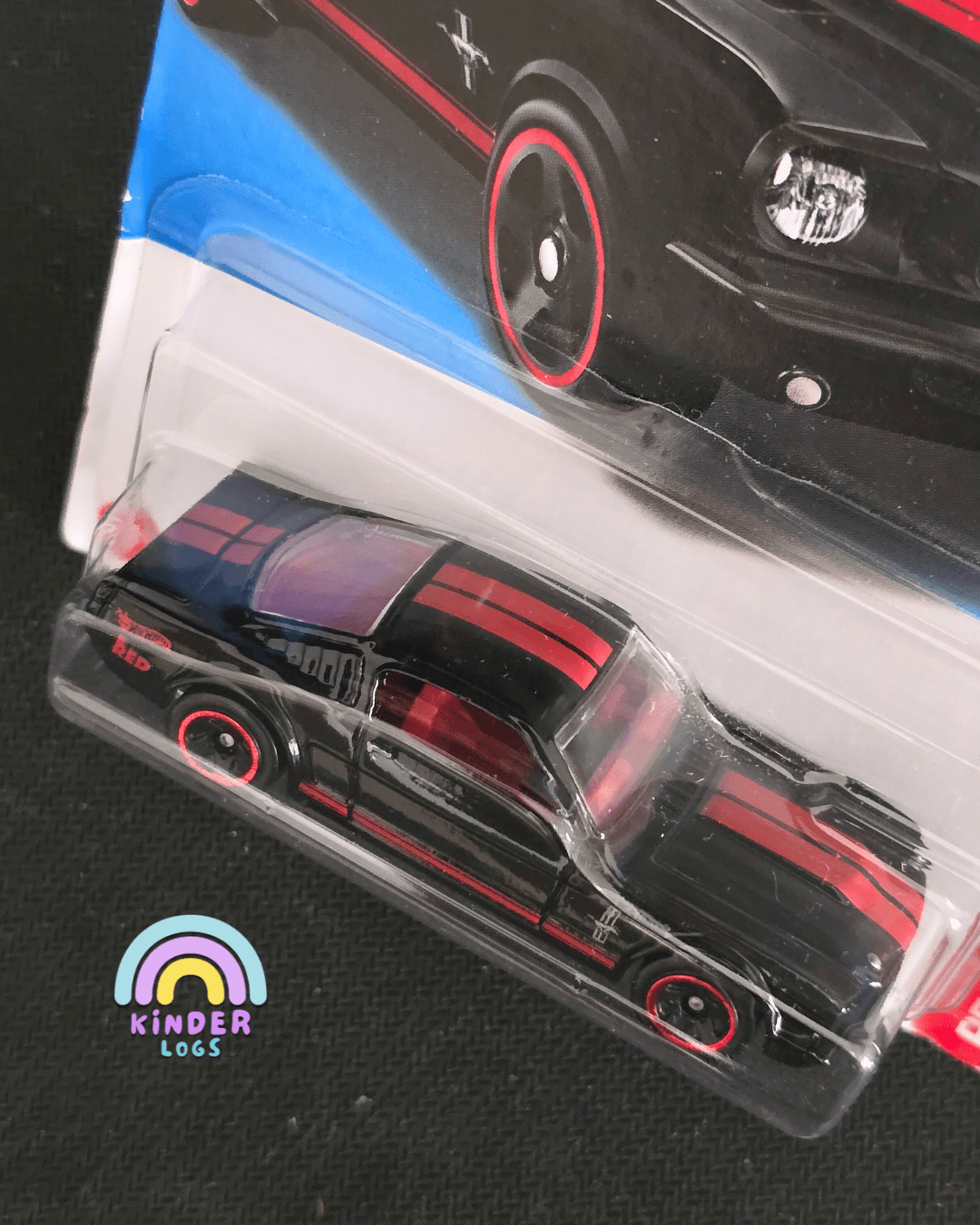 Hot Wheels 1965 Ford Mustang 2+2 Fastback RED Edition (Imported) - Kinder Logs