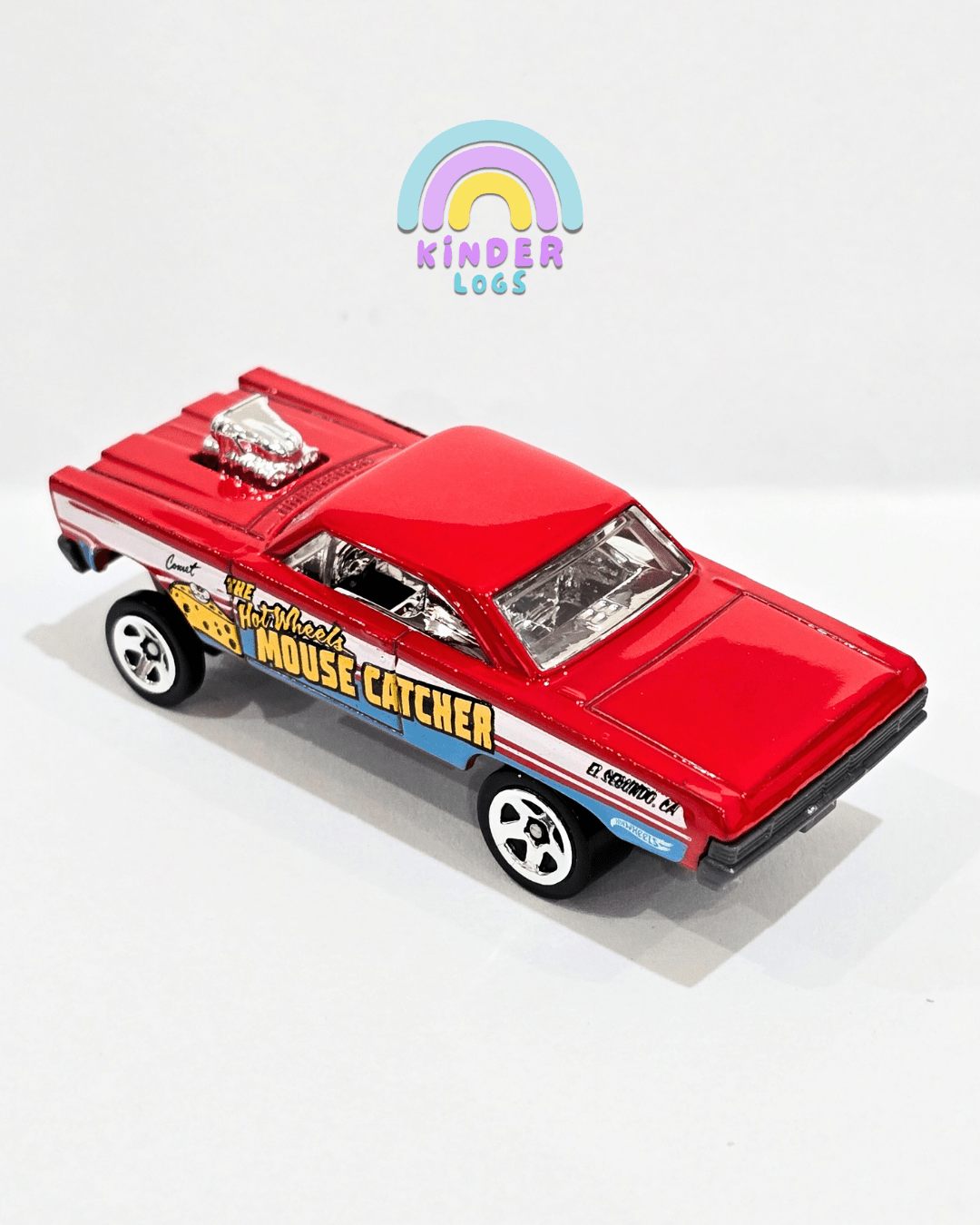 Hot Wheels 1965 Mercury Comet Cyclone - Red (Uncarded) - Kinder Logs