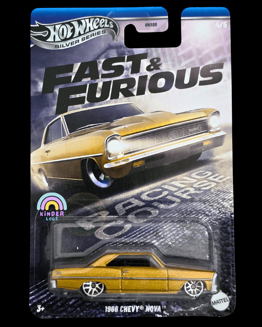 Hot Wheels 1966 Chevy Nova - Fast & Furious Racing Course (Imported) - Kinder Logs