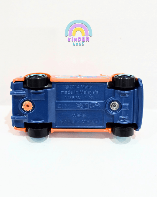 Hot Wheels 1967 Austin Mini Van - Orange (Uncarded) - Kinder Logs