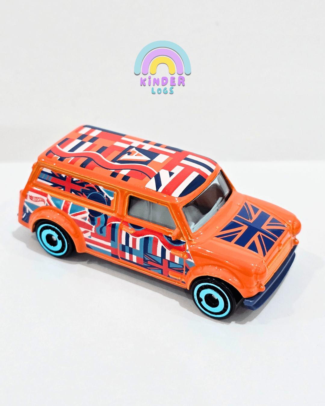 Hot Wheels 1967 Austin Mini Van - Orange (Uncarded) - Kinder Logs