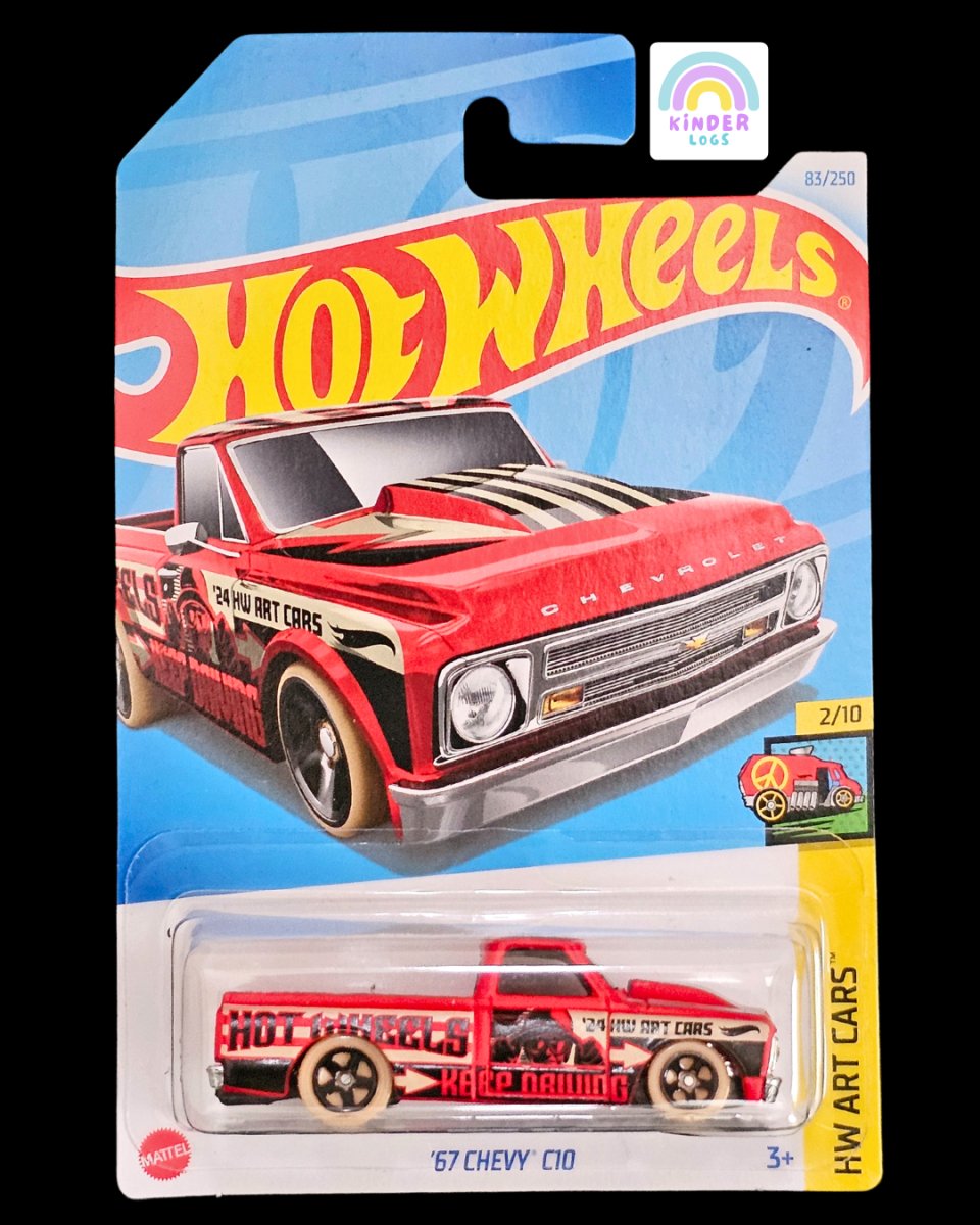 Hot Wheels 1967 Chevrolet C10 Art Cars Red Buy at Kinder Logs in India