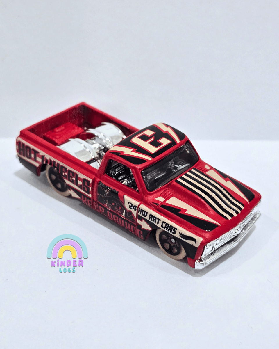 Hot Wheels 1967 Chevrolet C10 - Red (Uncarded) - Kinder Logs