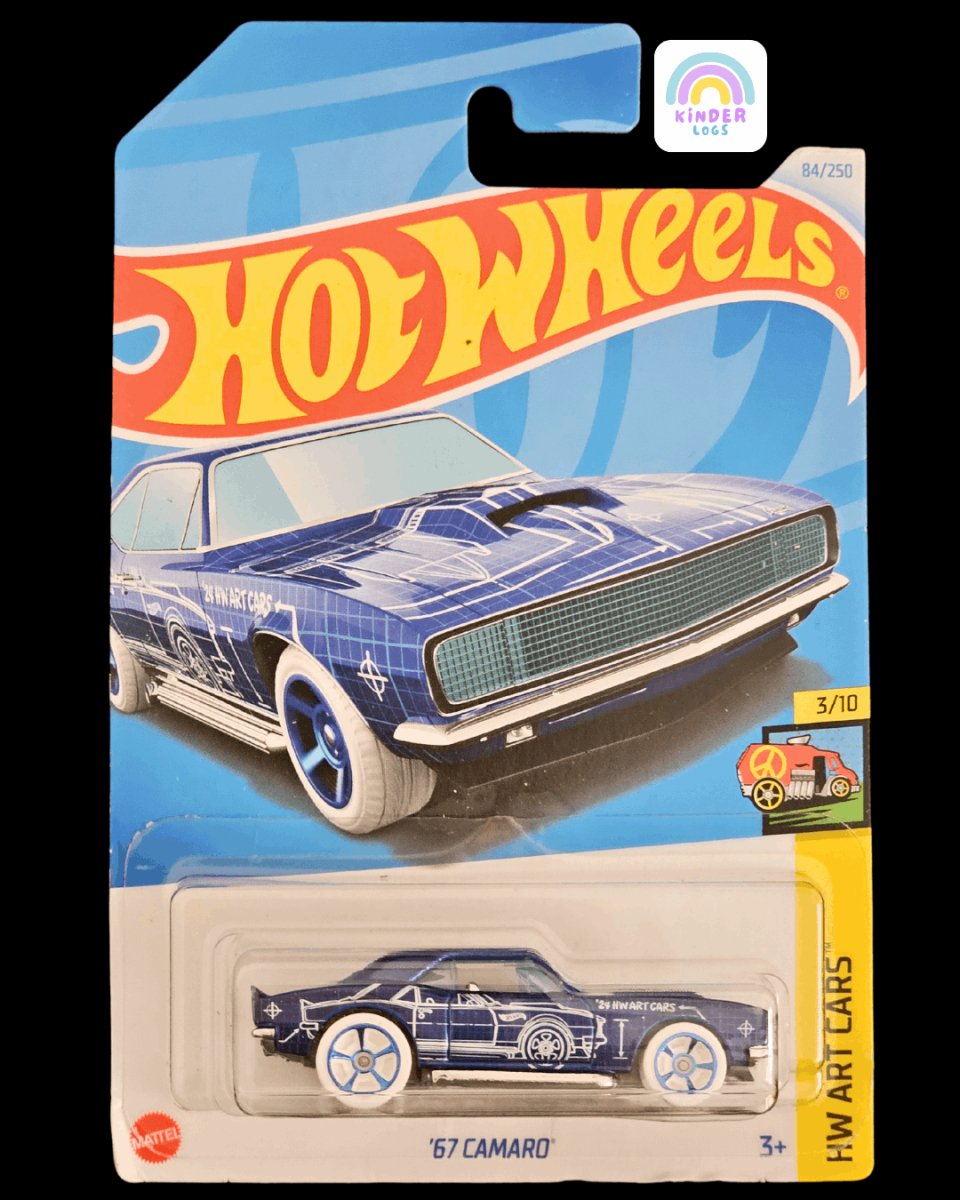 Hot Wheels 1967 Chevrolet Camaro - HW Art Cars - Kinder Logs