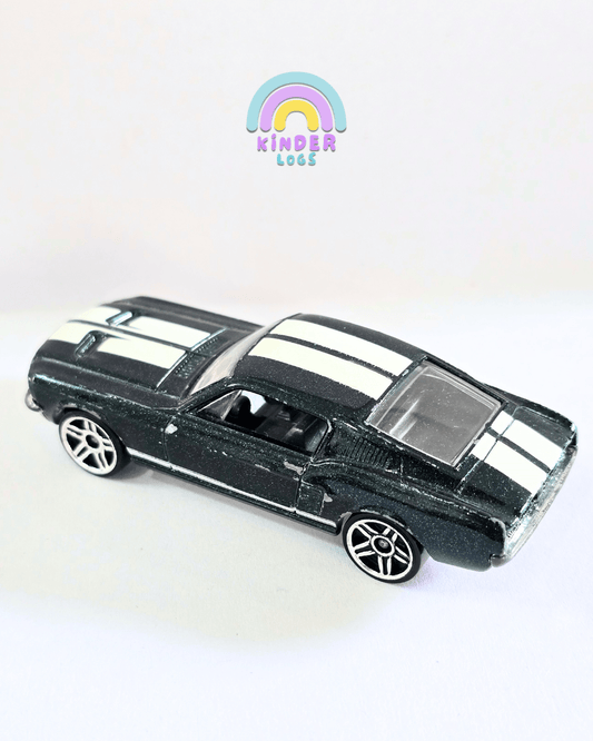 Hot Wheels 1967 Custom Ford Mustang - Dark Green (Used Car) - Kinder Logs