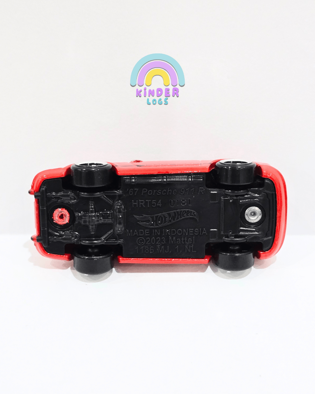 Hot Wheels 1967 Porsche 911 R - Red (Uncarded) - Kinder Logs