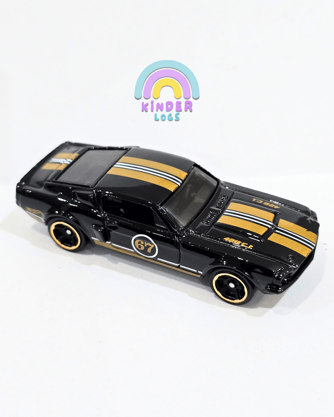 Hot Wheels 1967 Shelby GT500 - Black (Uncarded - New) - Kinder Logs