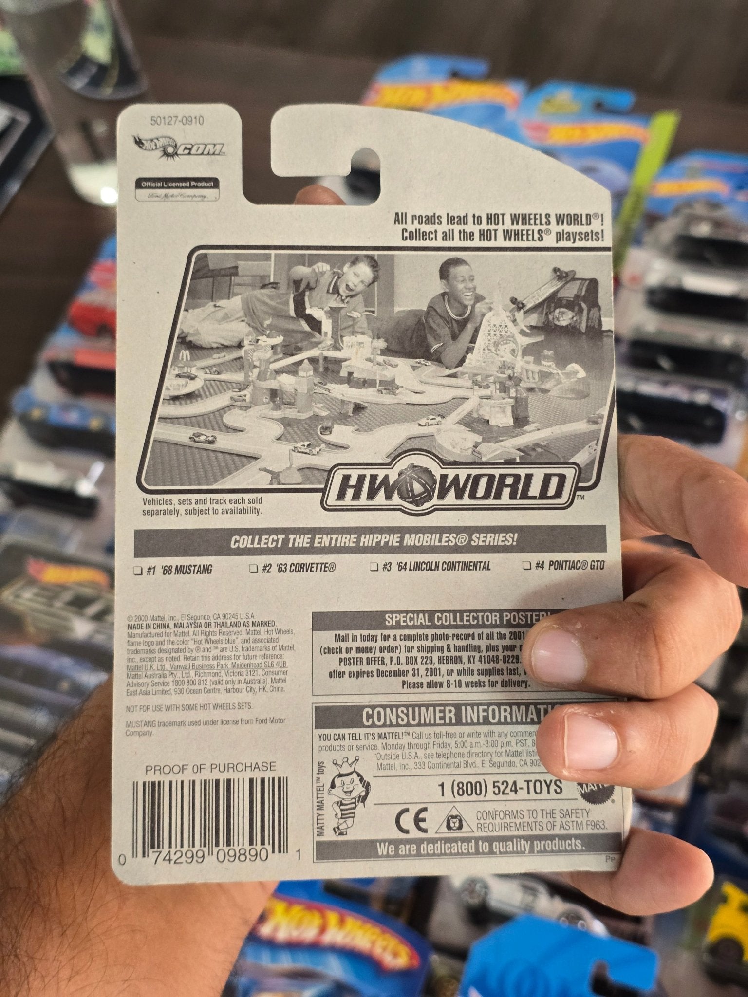 Hot Wheels 1968 Ford Mustang - Collector No. 089 - Kinder Logs