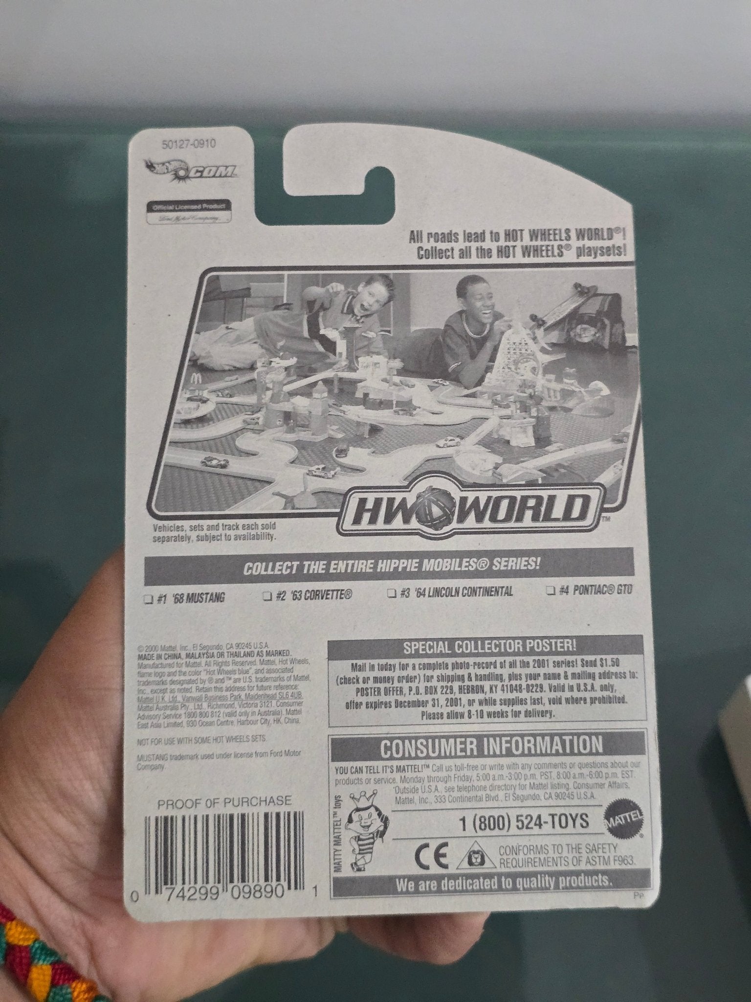 Hot Wheels 1968 Ford Mustang - Collector No. 089 - Kinder Logs