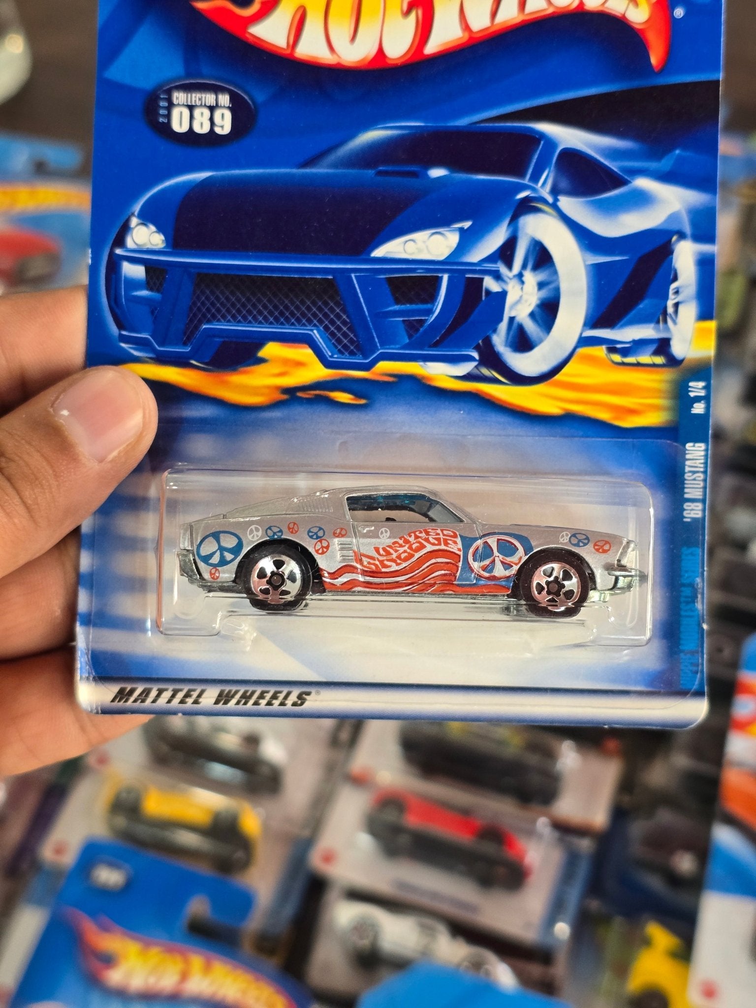Hot Wheels 1968 Ford Mustang - Collector No. 089 - Kinder Logs