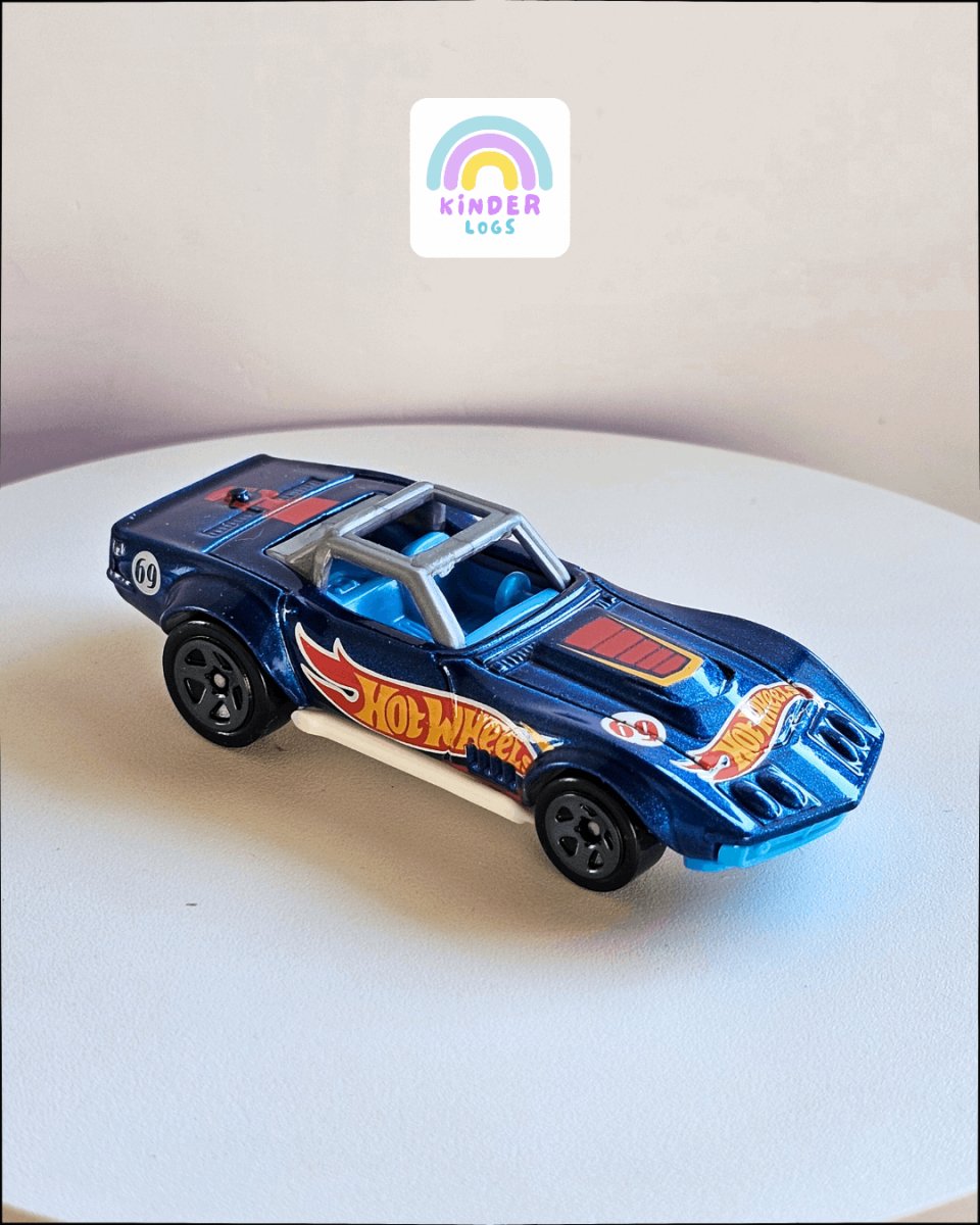 Hot Wheels 1969 Corvette Racer (Uncarded) - Kinder Logs