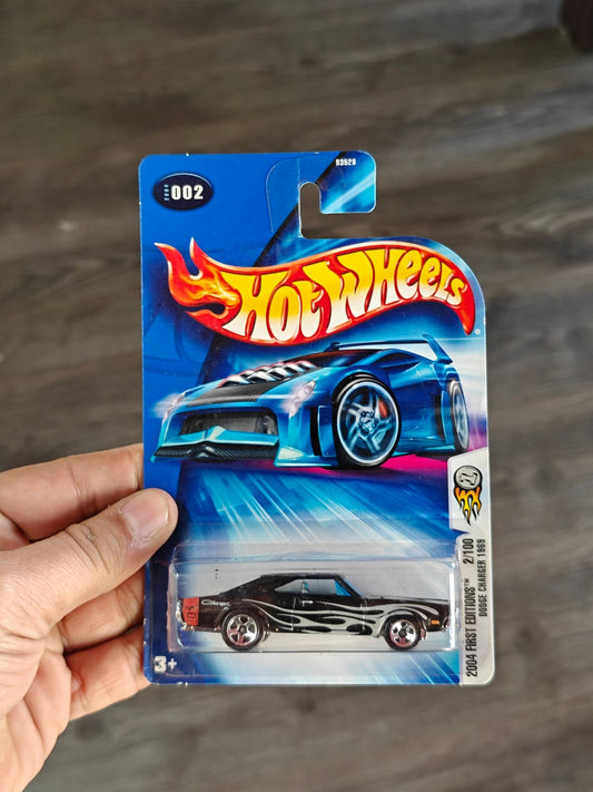 Hot Wheels 1969 Dodge Charger - Collector No. 002 - Kinder Logs