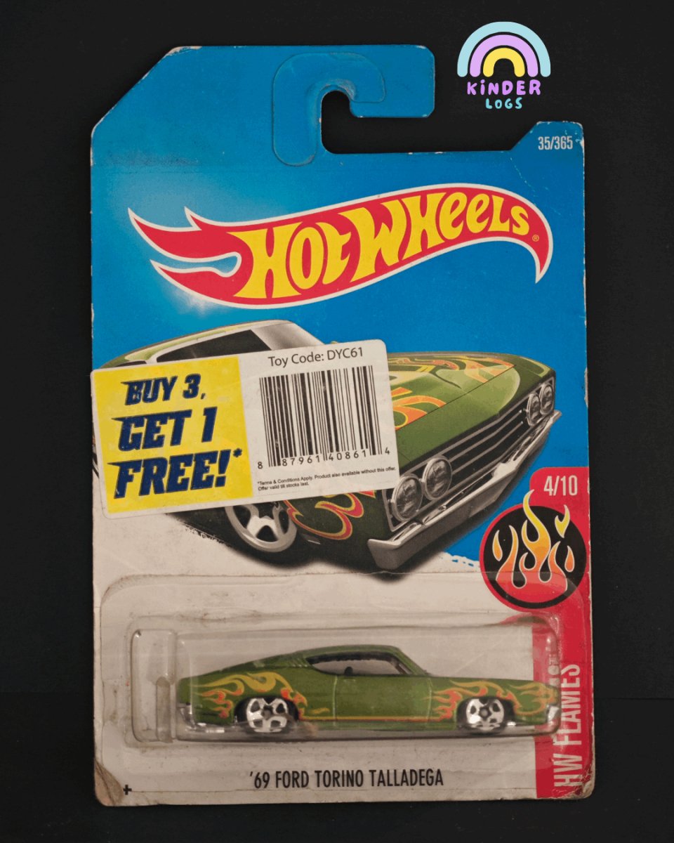 Hot Wheels 1969 Ford Torino Talladega - Kinder Logs