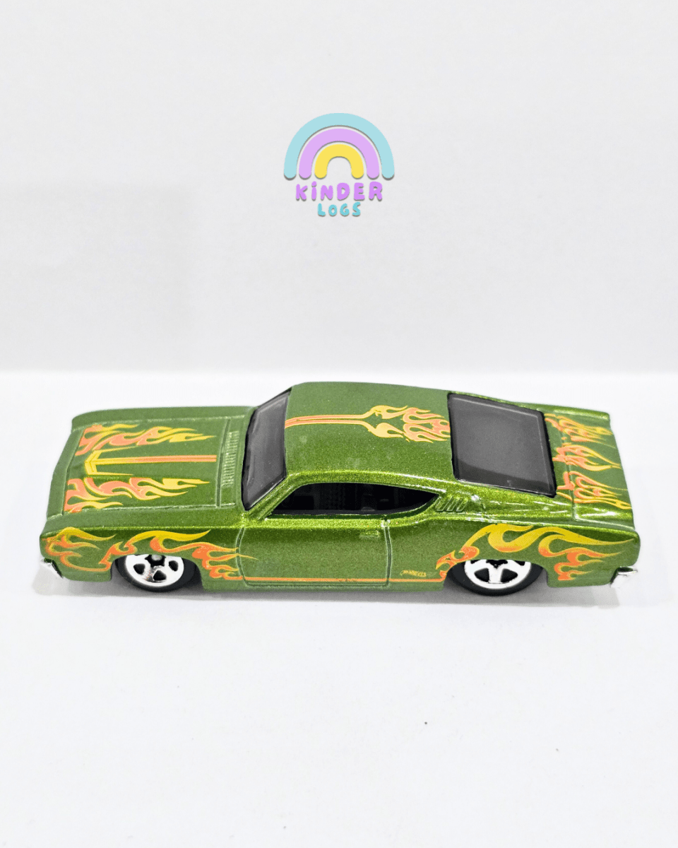 Hot Wheels 1969 Ford Torino Talladega - Green (Uncarded) - Kinder Logs