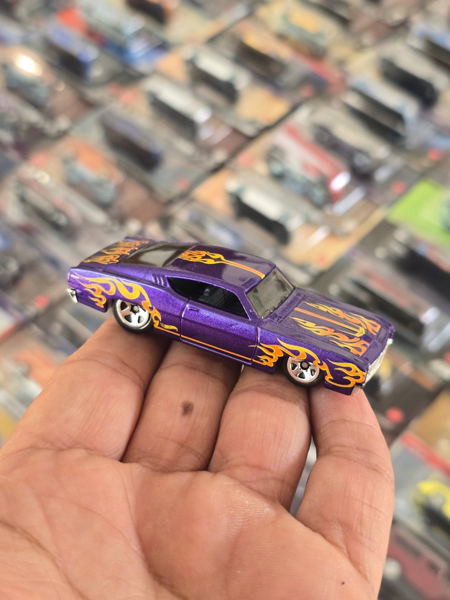 Hot Wheels 1969 Ford Torino Talladega - Purple (Uncarded) - Kinder Logs
