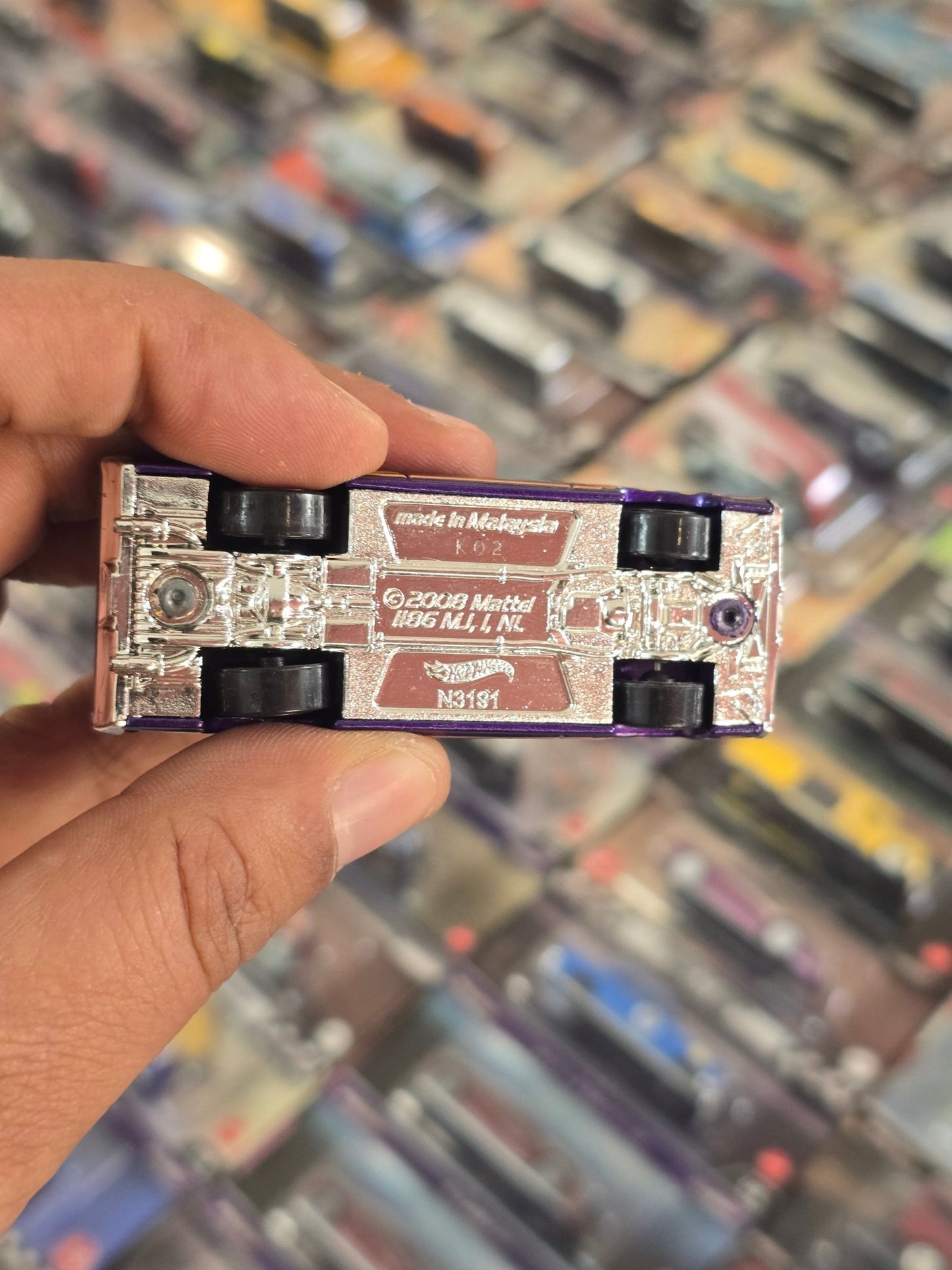 Hot Wheels 1969 Ford Torino Talladega - Purple (Uncarded) - Kinder Logs