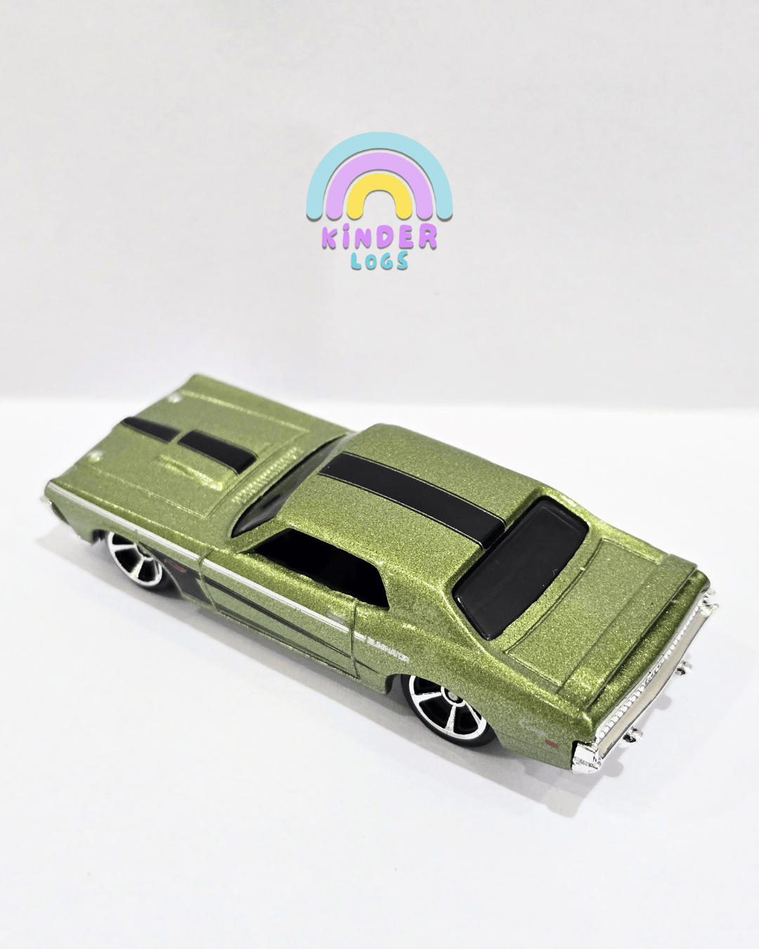 Hot Wheels 1969 Mercury Cougar Eliminator - Green (Uncarded) - Kinder Logs