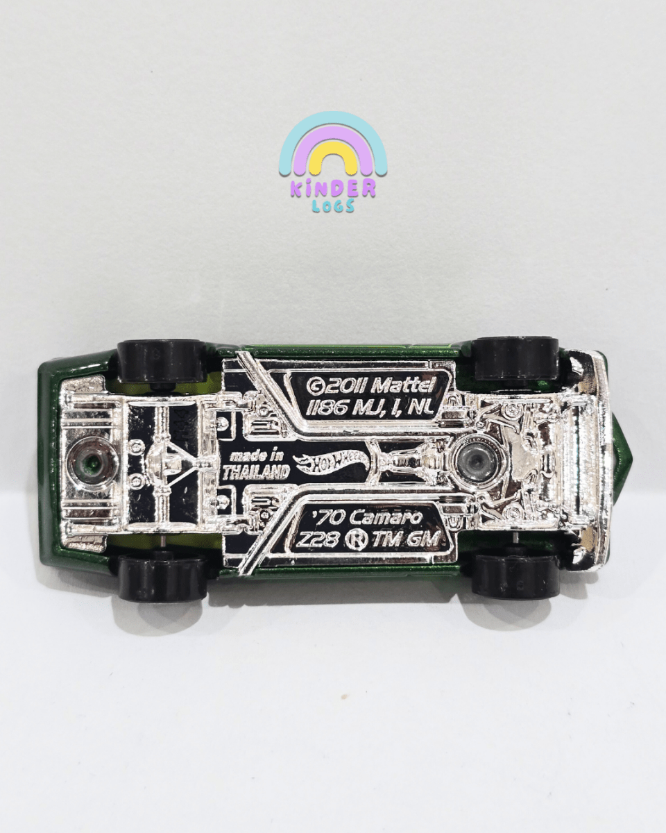 Hot Wheels 1970 Chevrolet Camaro - Green (Uncarded) - Kinder Logs