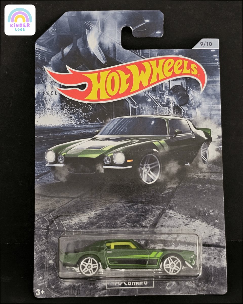 Hot Wheels 1970 Chevrolet Camaro Muscle Car - Kinder Logs