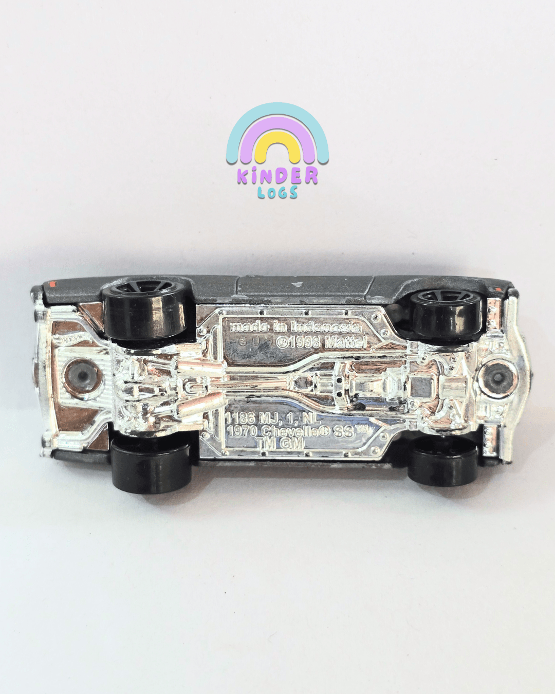 Hot Wheels 1970 Chevrolet Chevelle SS - Grey (Used Car) - Kinder Logs