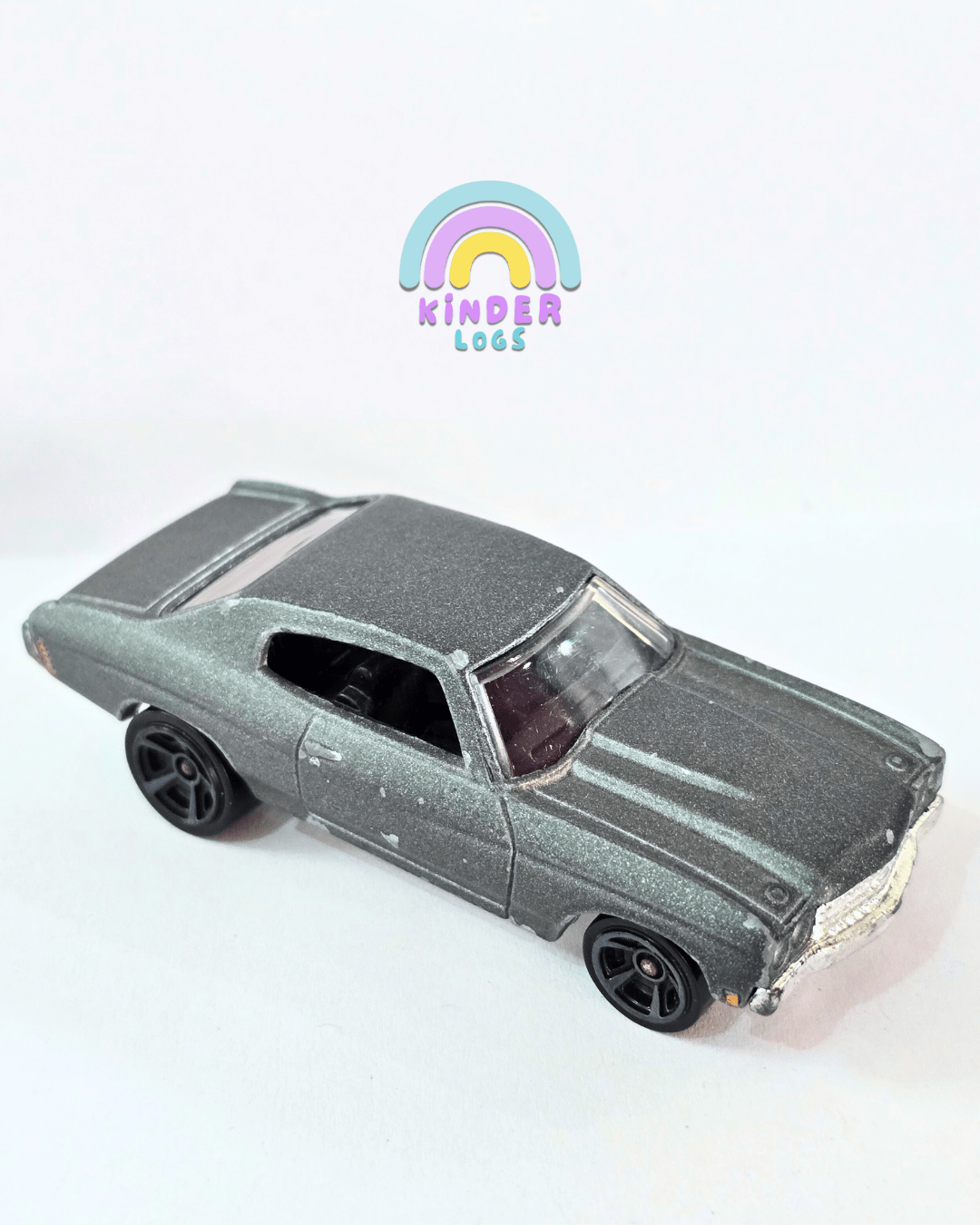 Hot Wheels 1970 Chevrolet Chevelle SS - Grey (Used Car) - Kinder Logs